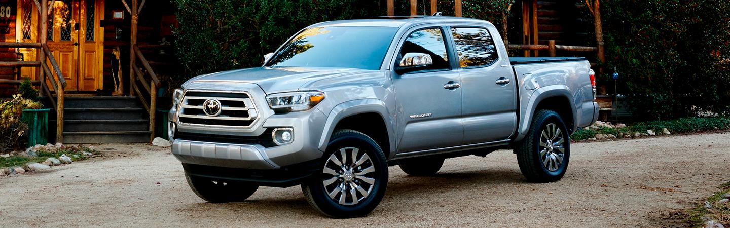 2020 Toyota Tacoma parked in front of a house