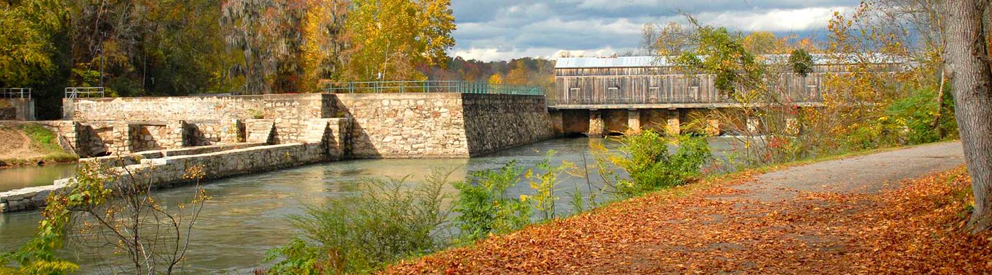 Augusta Canal National Heritage Area During Autumn