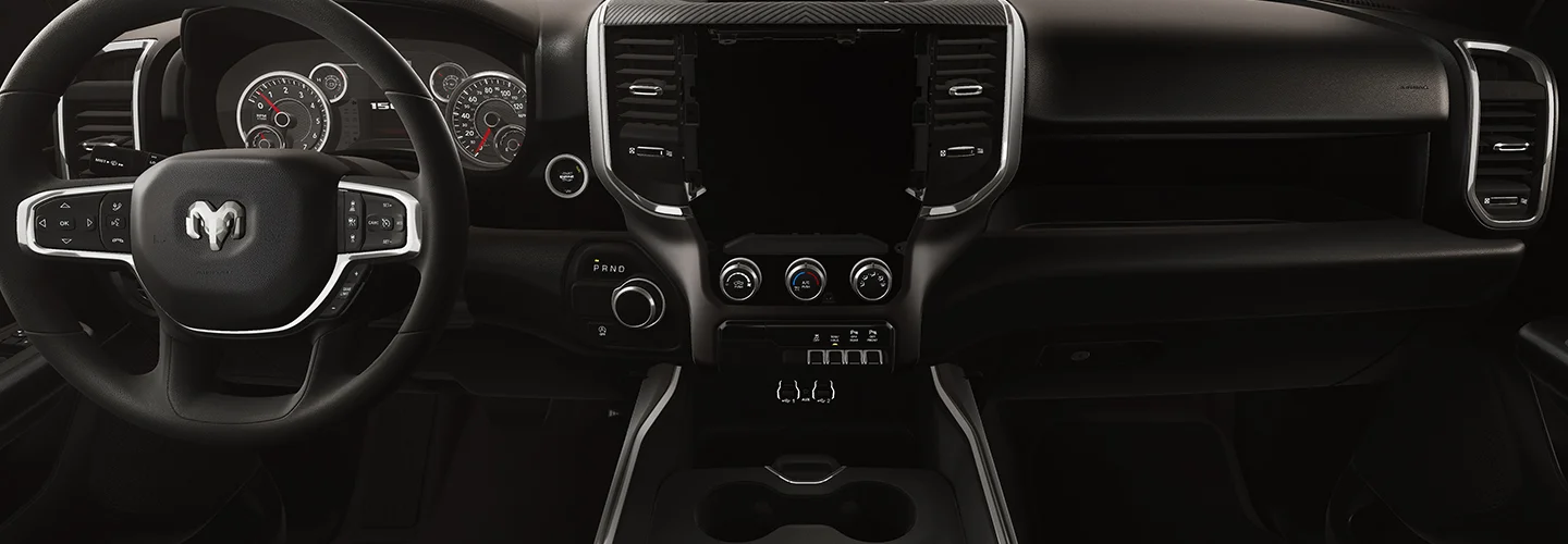 inside dash of new RAM 1500