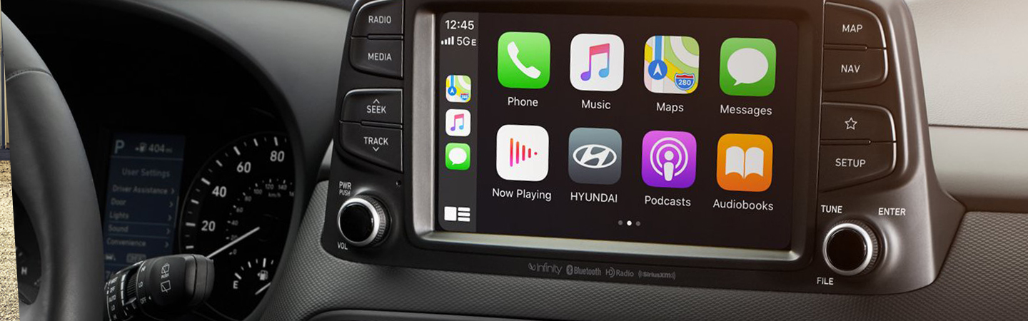 Apple CarPlay technology in the 2021 Hyundai Kona
