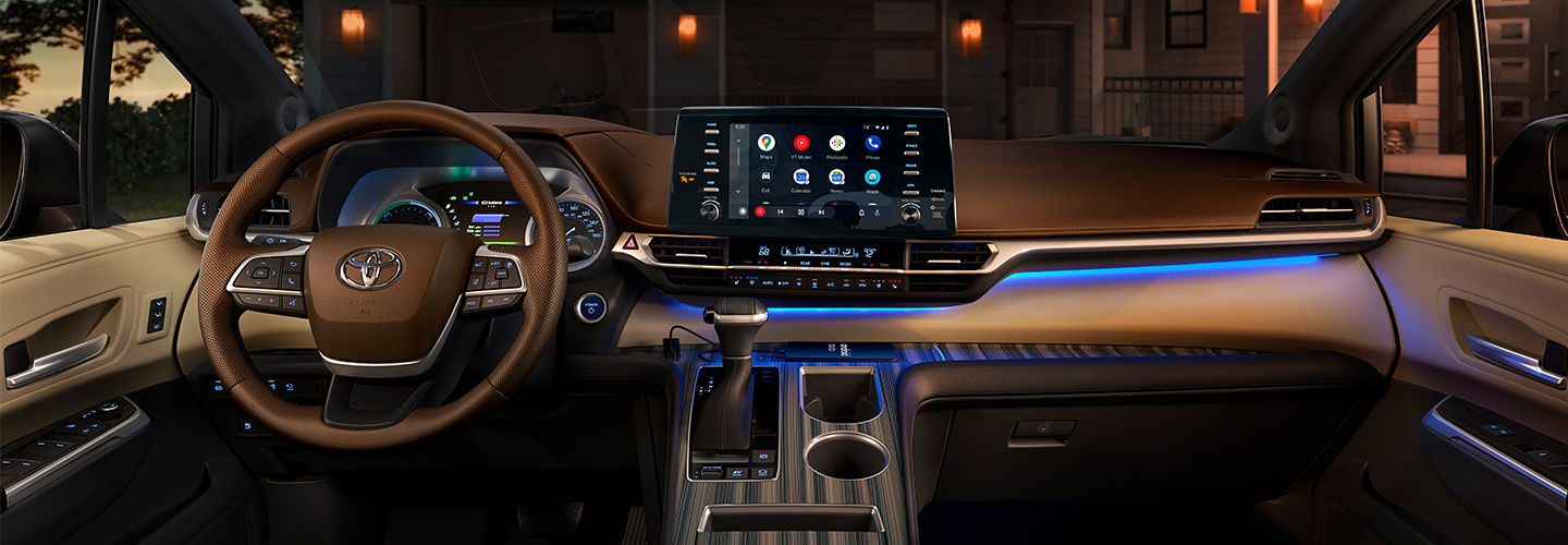 Interior of 2020 Toyota Sienna
