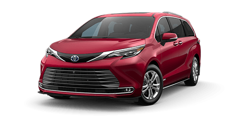 Red 2020 Toyota Sienna Limited