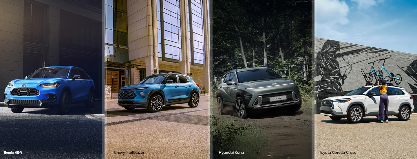Side by side image of 2026 Honda HR-V vs the competition
