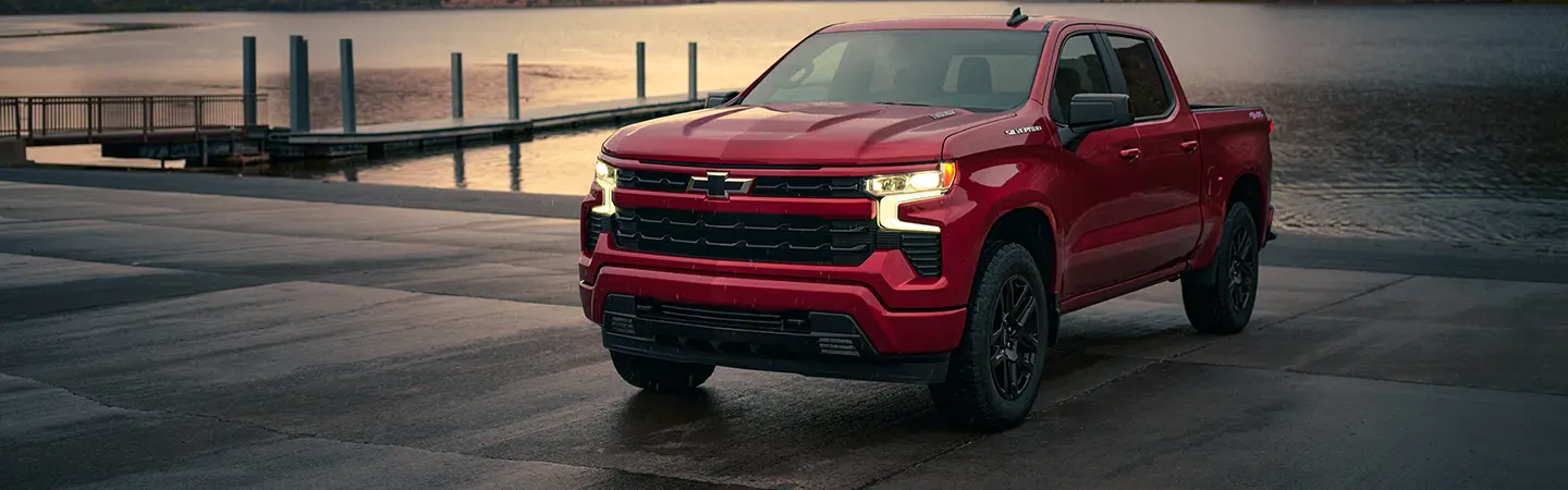 2024 Chevrolet Truck Lineup front view and color white