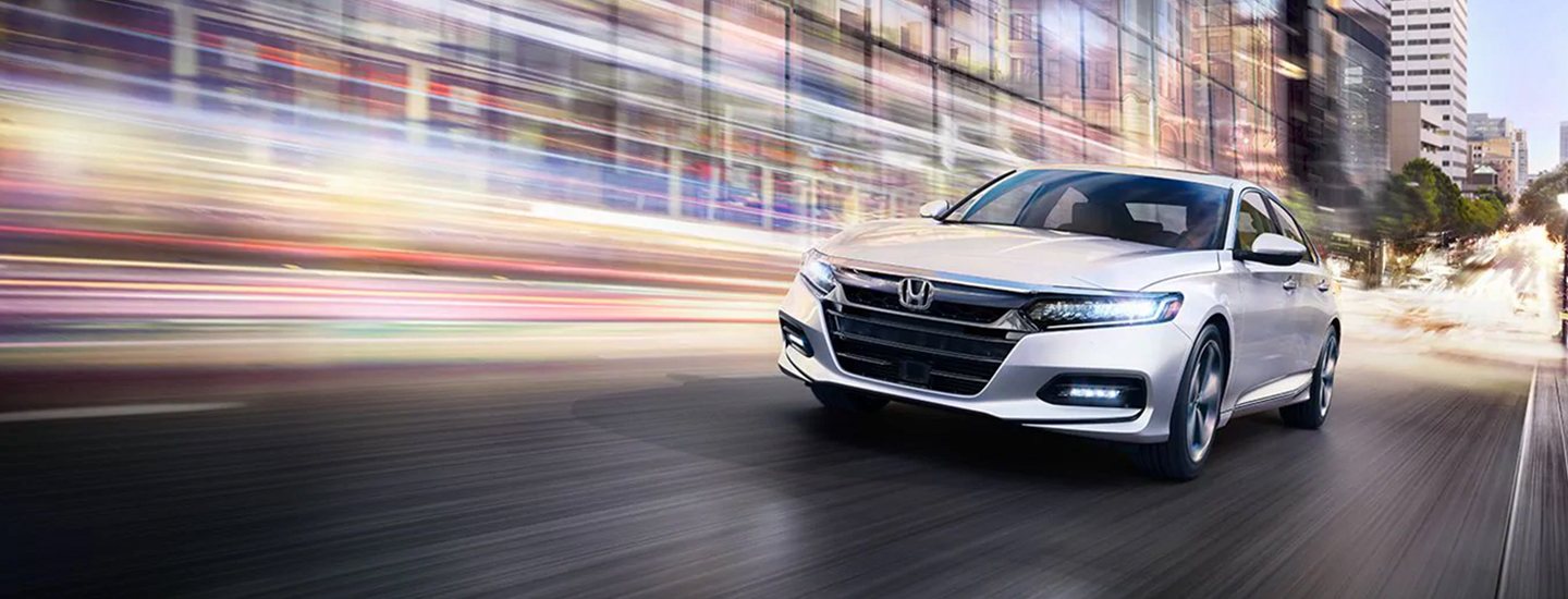 White accord in motion through the city