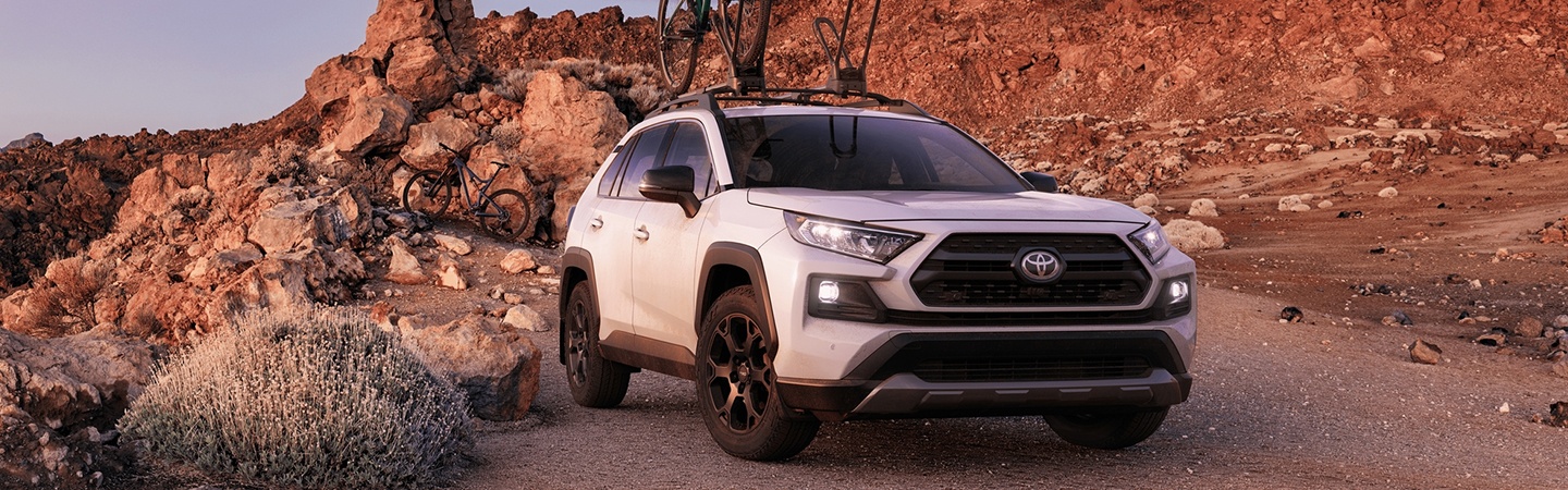 White 2020 Toyota RAV4 exterior