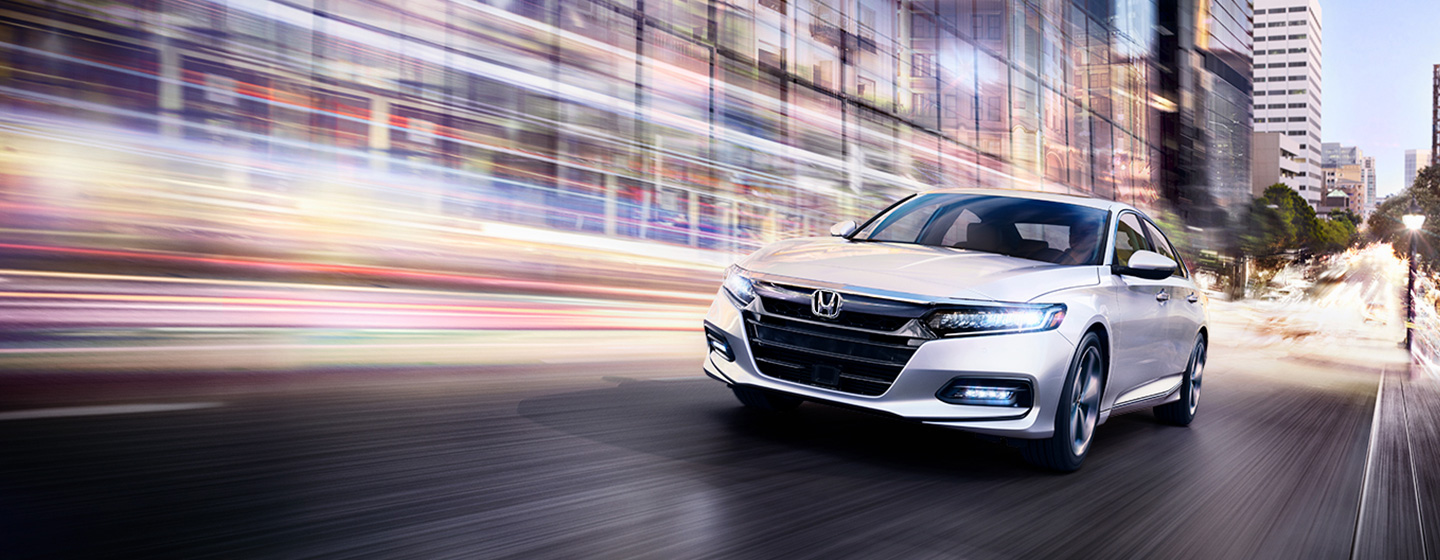 2019 Honda Accord front view in motion.