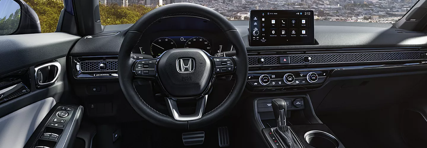 Interior cockpit view of the 2026 Honda Civic