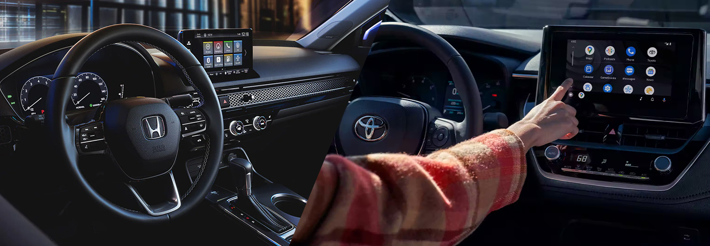 2023 Honda Civic vs 2023 Toyota Corolla interiorimage