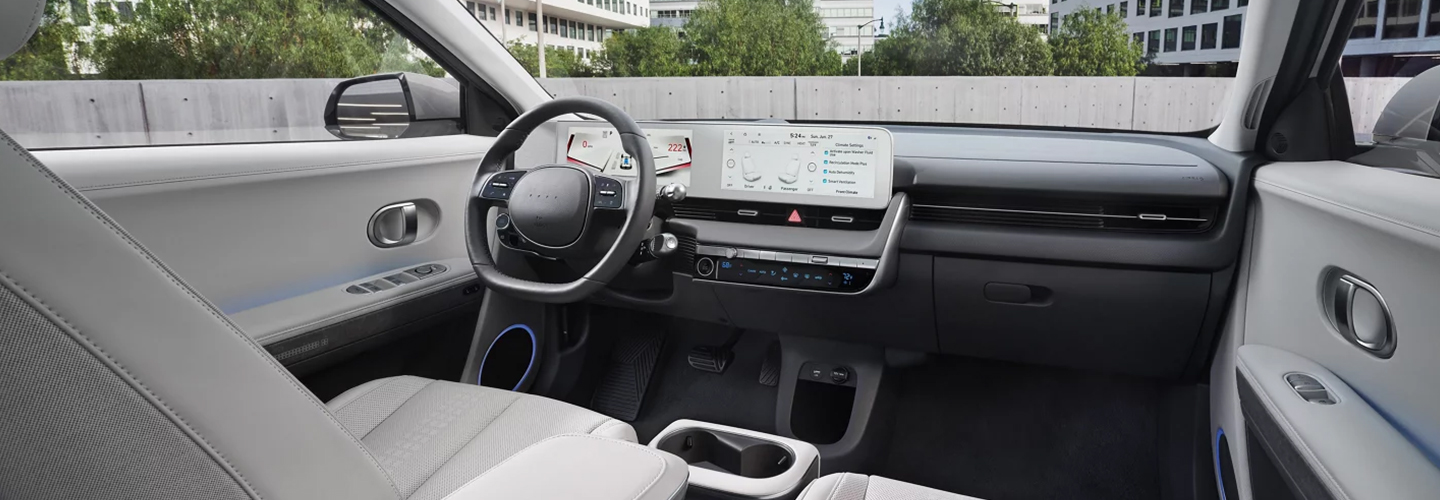 2023 Hyundai IONIQ 5 vs Tesla Model Y interiorimage