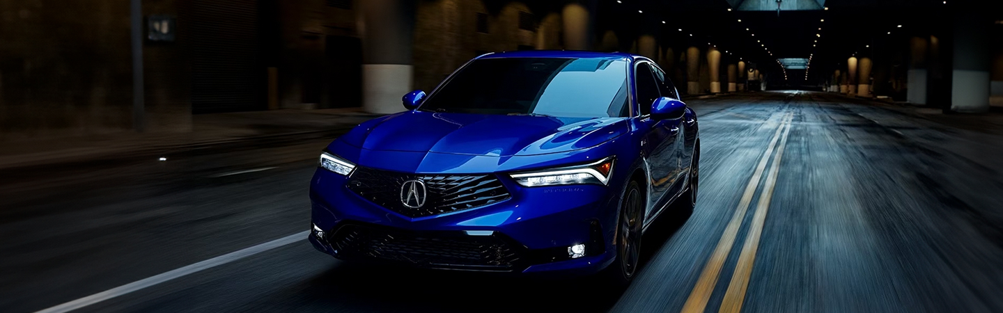 2024 Acura Integra Specs blue frontview
