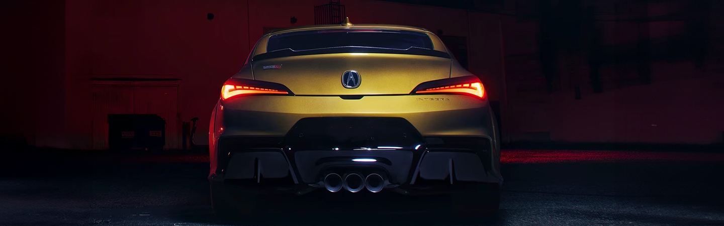 2024 Acura Integra Specs yellow rareview