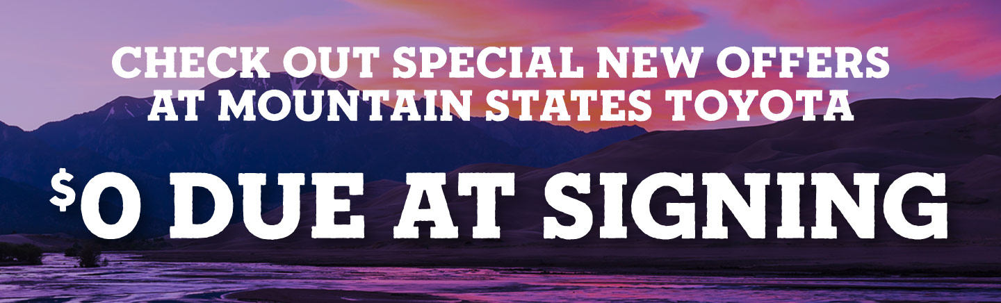 New Toyota Vehicle Specials in Denver, CO | Mountain States Toyota