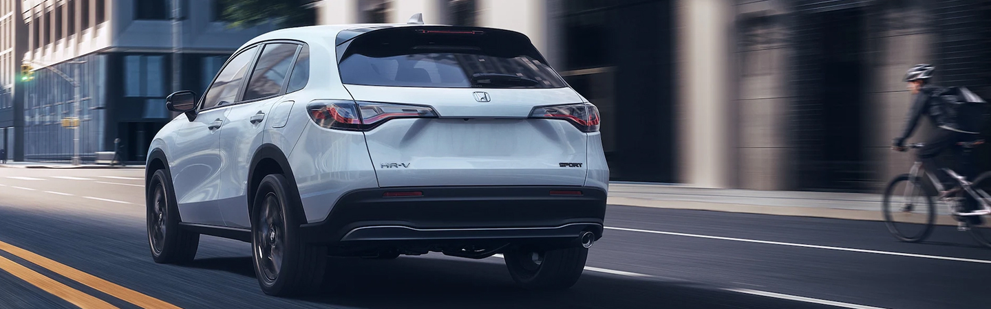 2024 Honda HR-V white rareview